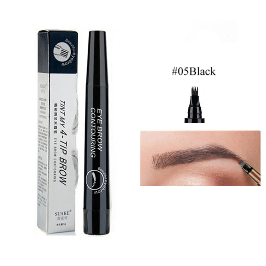 Très Belle Microblade Brow Pen – 4-Tip Hair-Stroke Eyebrow Pen