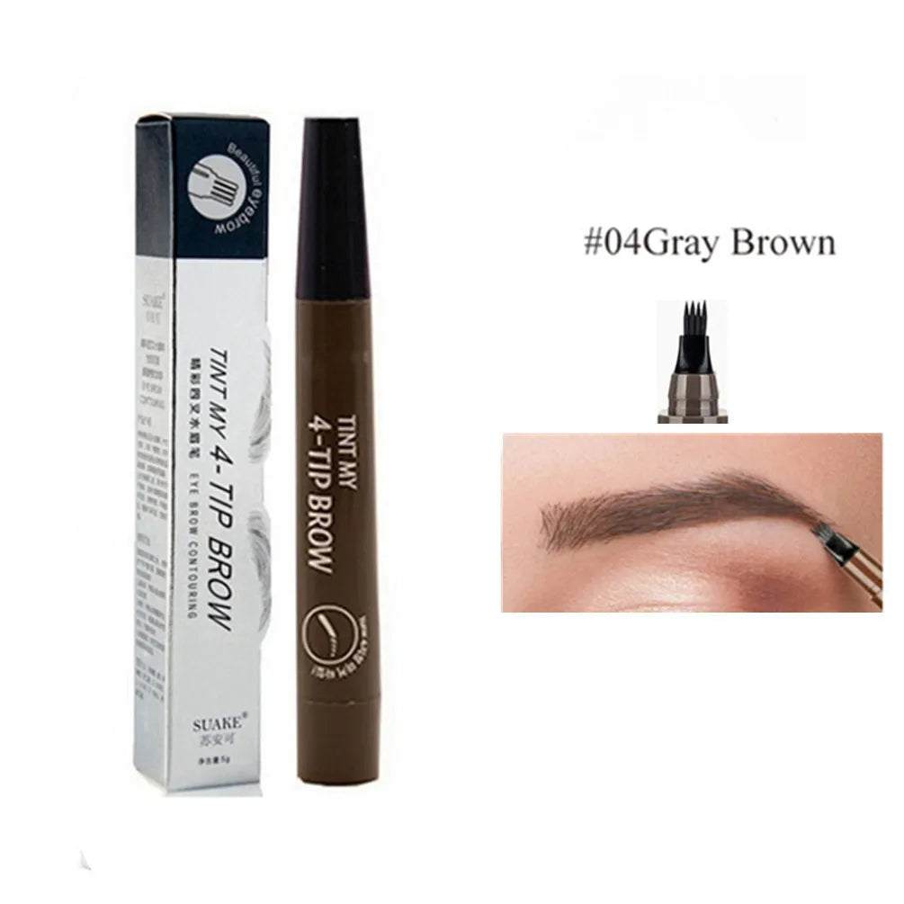 Très Belle Microblade Brow Pen – 4-Tip Hair-Stroke Eyebrow Pen