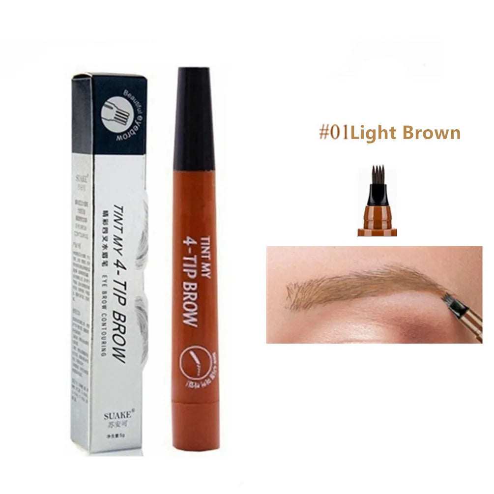 Très Belle Microblade Brow Pen – 4-Tip Hair-Stroke Eyebrow Pen