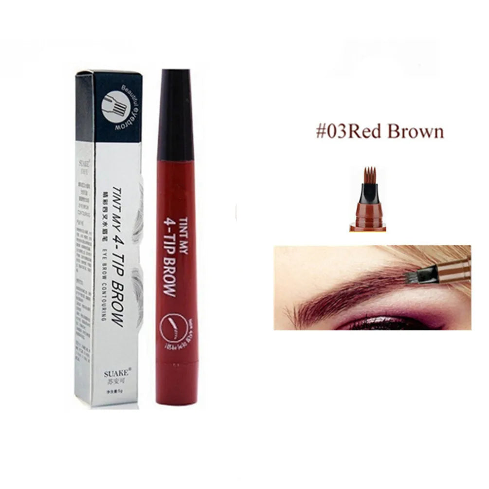 Très Belle Microblade Brow Pen – 4-Tip Hair-Stroke Eyebrow Pen