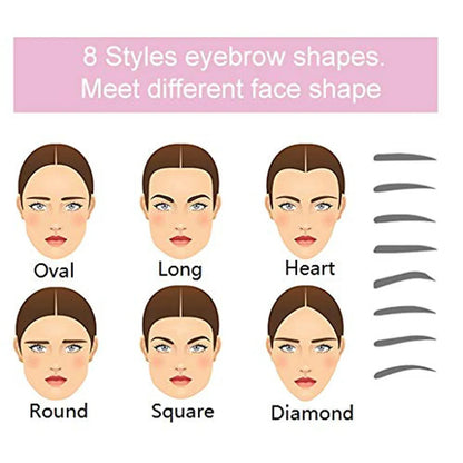 Très Belle Brow Mapping Stencils – 8-In-1 Shaping Set