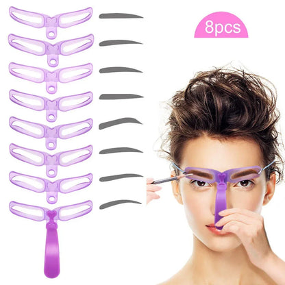 Très Belle Brow Mapping Stencils – 8-In-1 Shaping Set
